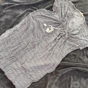 Lovestitch Charcoal and White Textured Garment